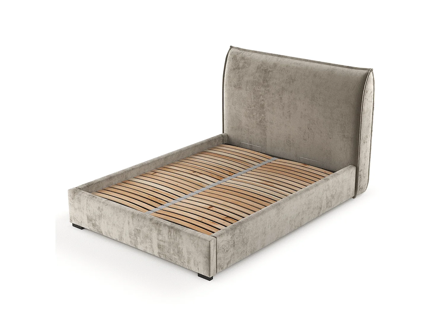 Lit coffre Splash - 180 x 200 cm - chenille - beige