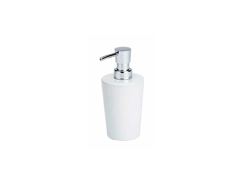 Distributeur de savon en céramique "Coni"- Blanc - L 9,8 x l 7,8 x H 16,4 cm