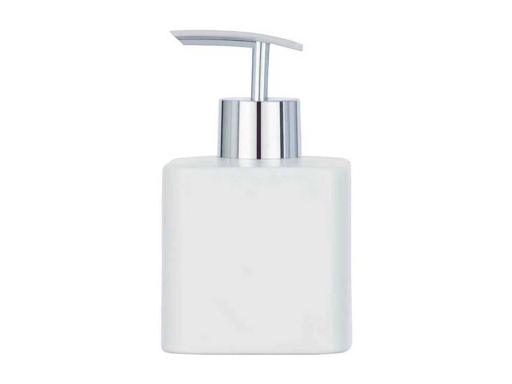 Distributeur de savon en céramique Hexa - Blanc - 290 ml