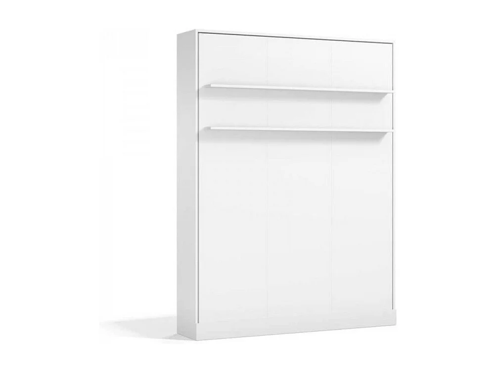 Cama abatible vertical con colchón blanco 135x200cm