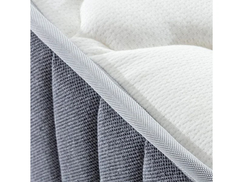 Cama abatible vertical con colchón blanco 135x200cm