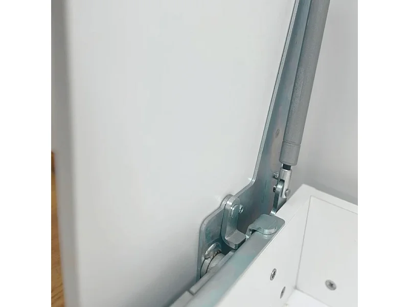 Lit escamotable vertical blanc 221x149x38cm