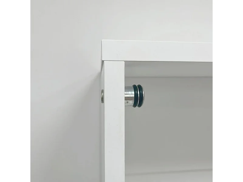 Lit escamotable vertical blanc 221x149x38cm