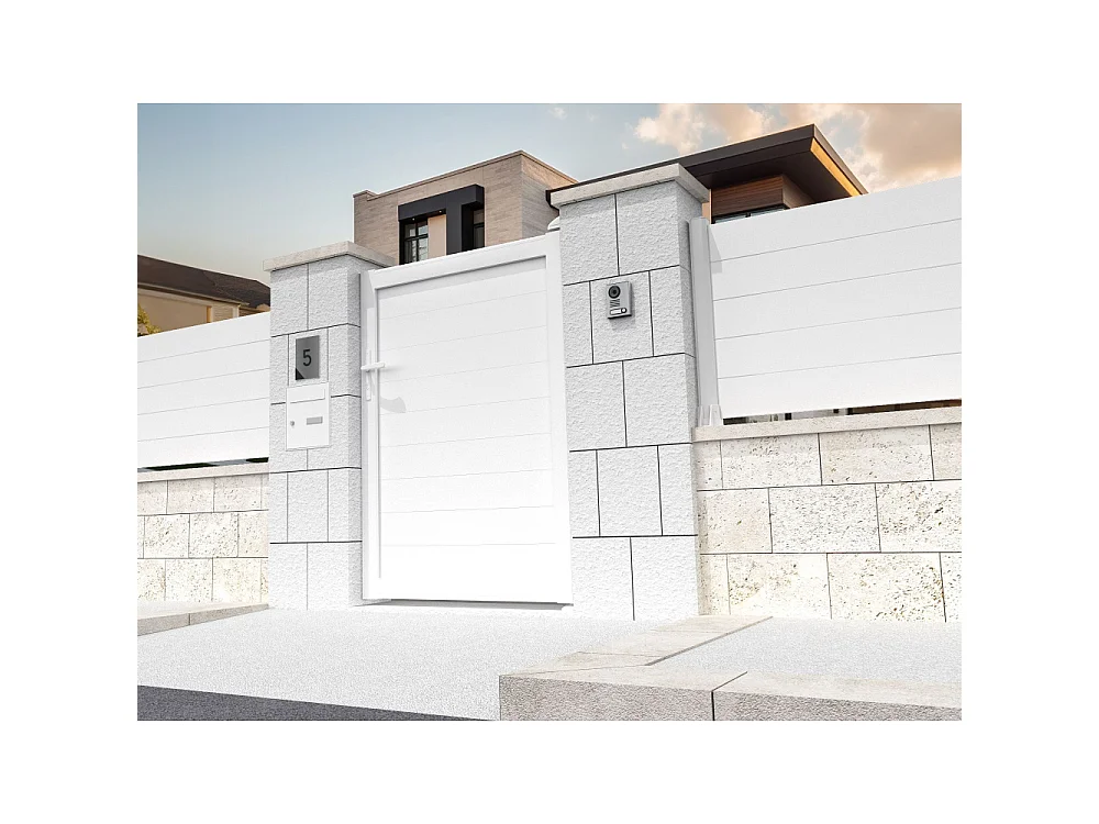 Portillon panneau plein SPASIE 1000x1865mm (Blanc)