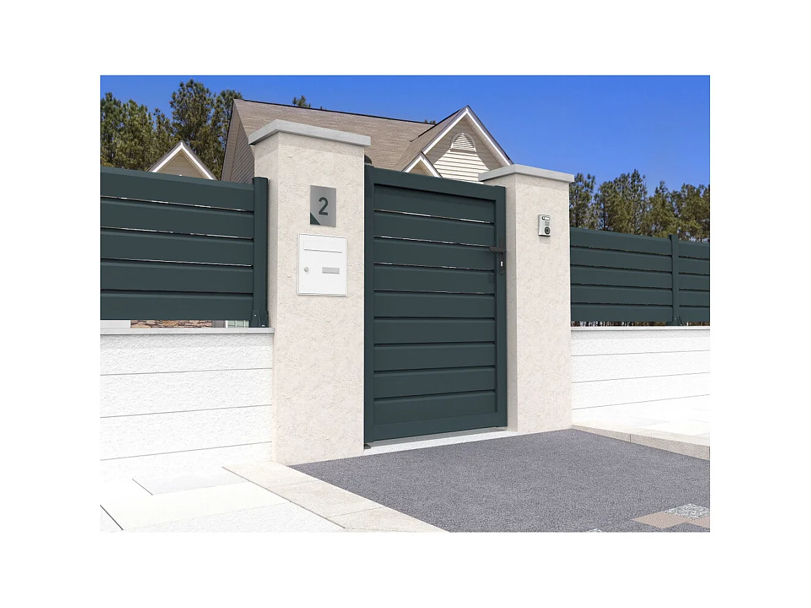 Portillon brise-vue SPASIE 1000x1407mm (Gris anthracite)