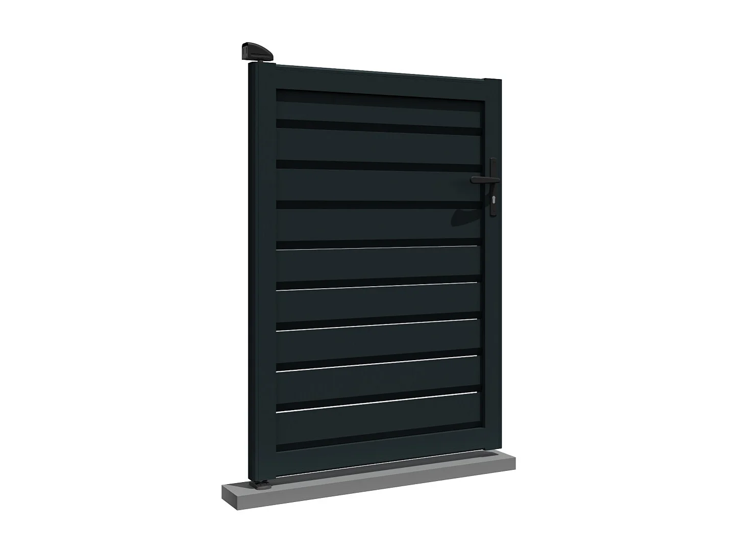 Portillon brise-vue SPASIE 1000x1407mm (Gris anthracite)