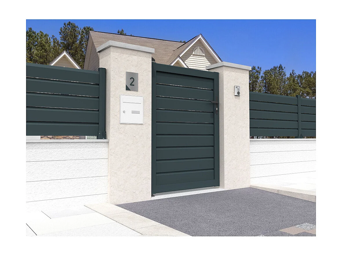 Portillon brise-vue SPASIE 1000x1707mm (Gris anthracite)