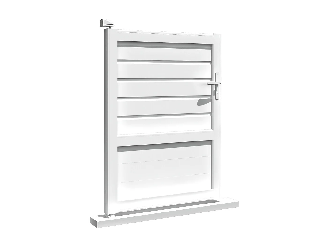 Portillon panneau mixte SPASIE 1000x1444.8mm (Blanc)