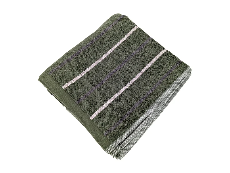 Serviette de toilette 50x100 cm BOLD coton 500g/m² vert Kaki