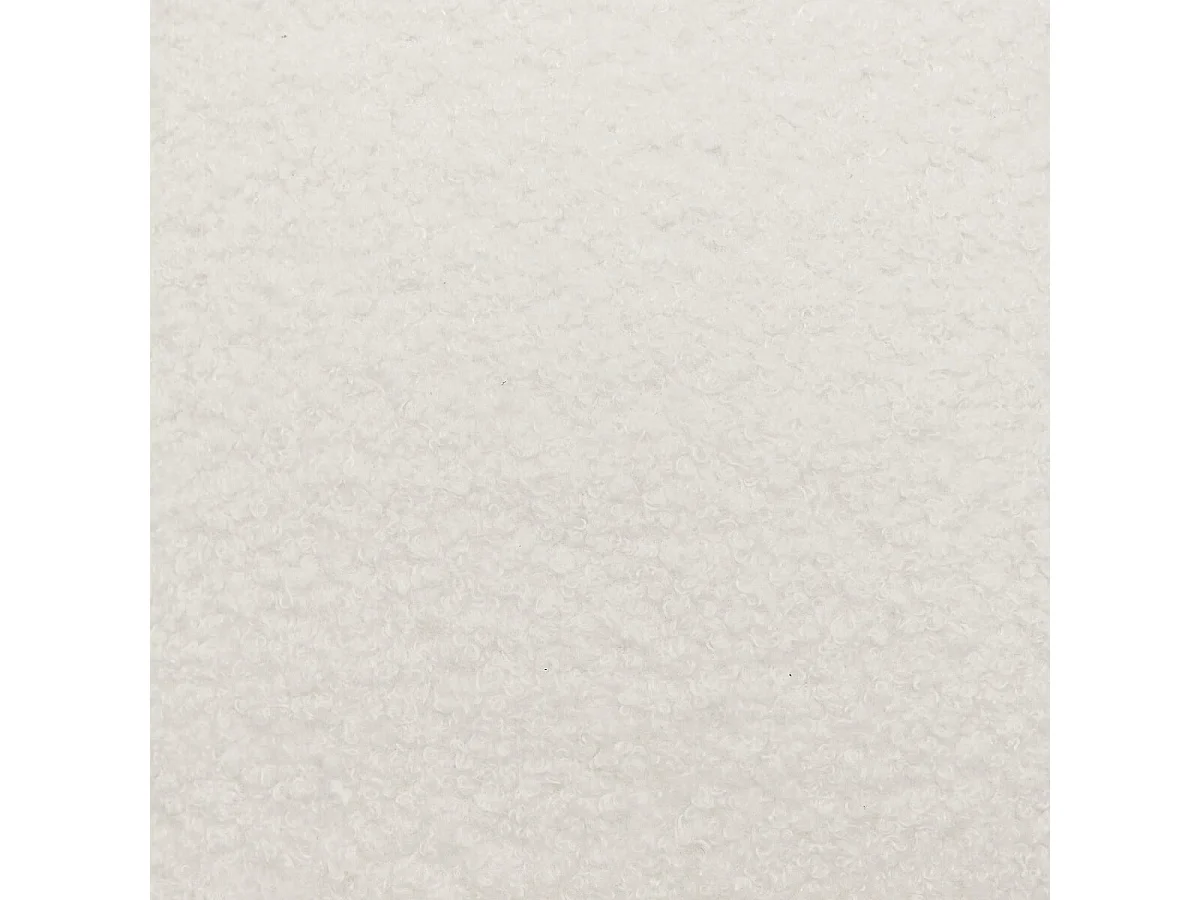 Lampadaire droit avec abat jour blanc en bouclette et pied doré diamètre 37 cm x hauteur 150 cm