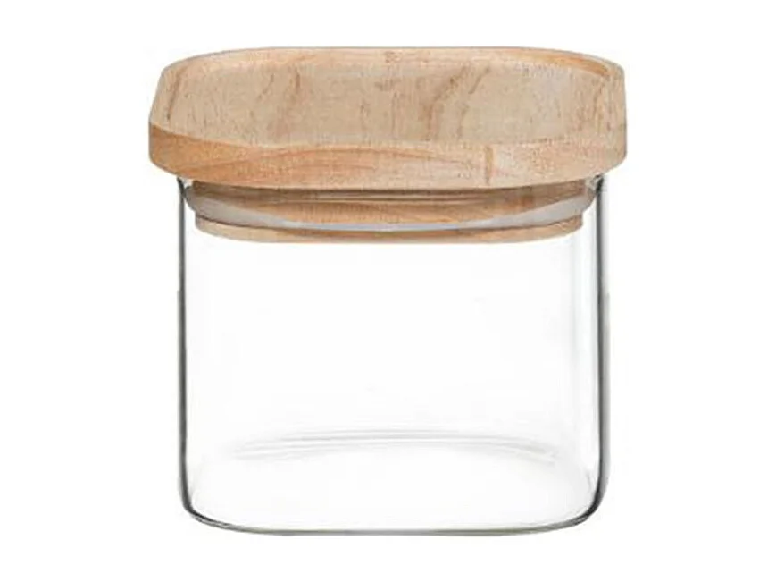 Lot de 4 Bocaux "Empilables" 15cm Transparent