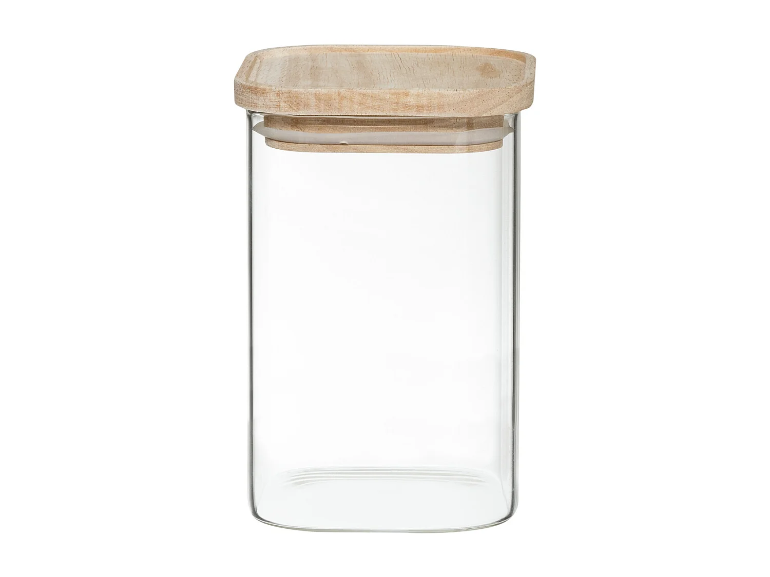 Set van 4 Stapelbare Glazen Potten van 15cm Transparant - Praktisch & Decoratief