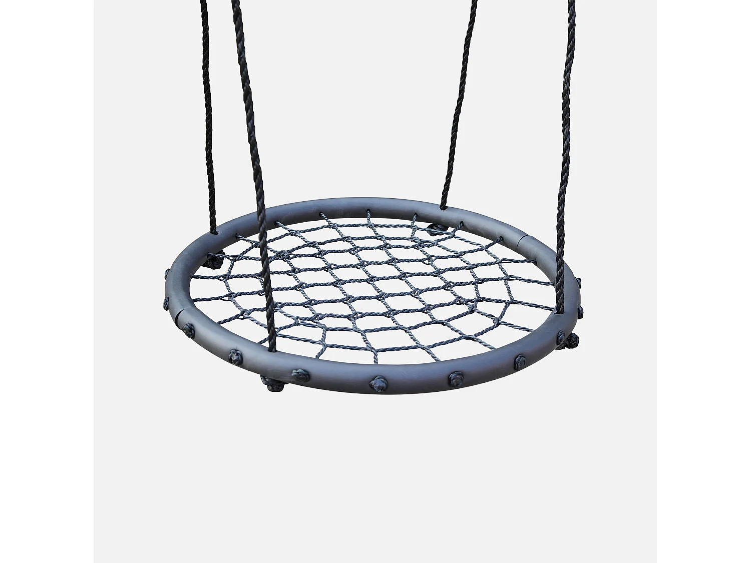 Altalena a nido d'uccello, 60cm, nero