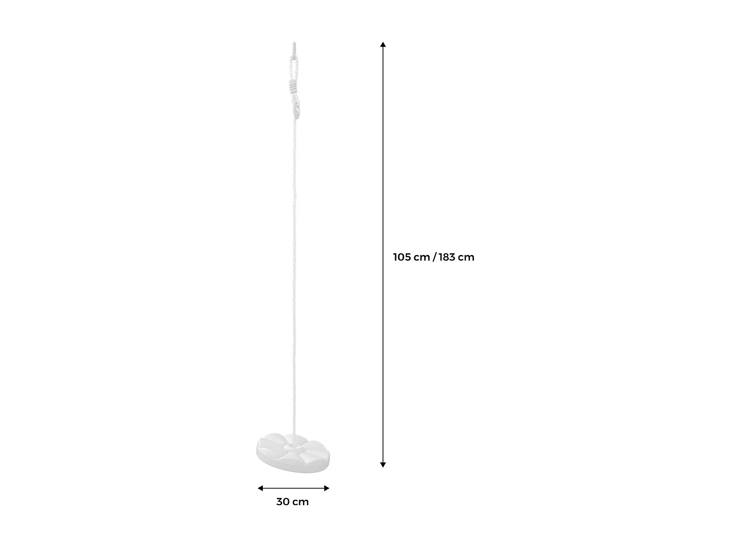 Columpio giratorio de plástico para soporte verde