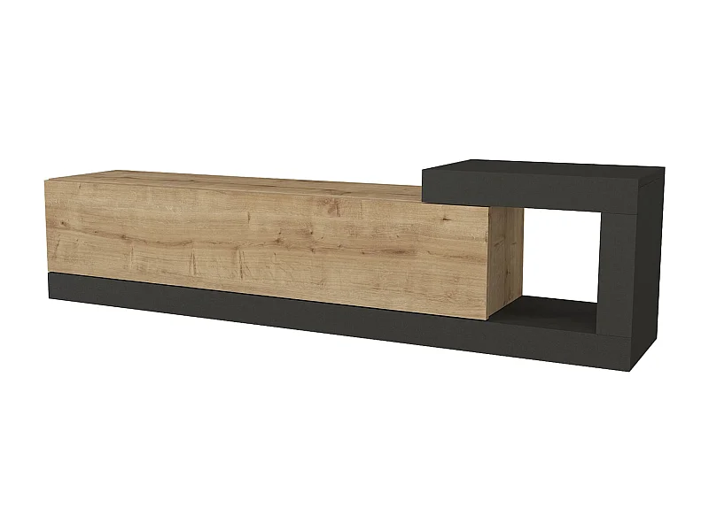 Meuble TV mural design beige 150 x 29.5 x 38.5 cm 03_0007800