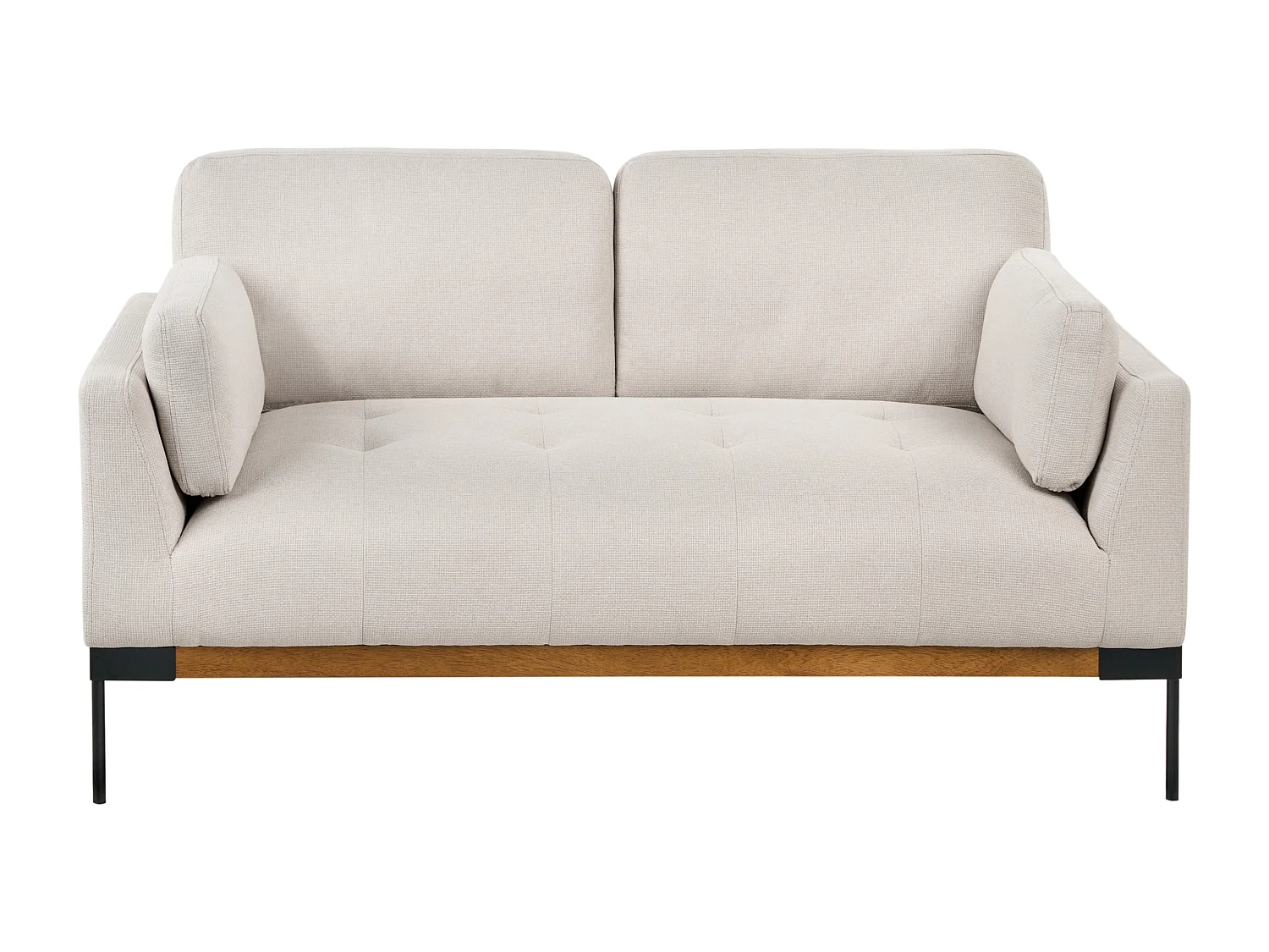 Canapé 2 places SKAVEN Tissu Beige clair