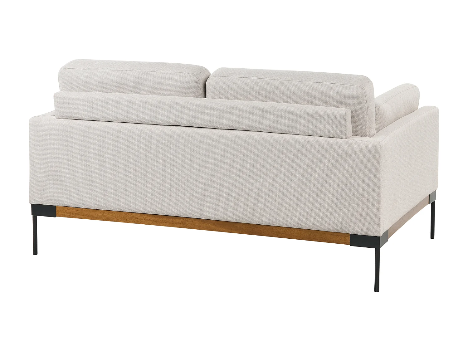 Canapé 2 places SKAVEN Tissu Beige clair