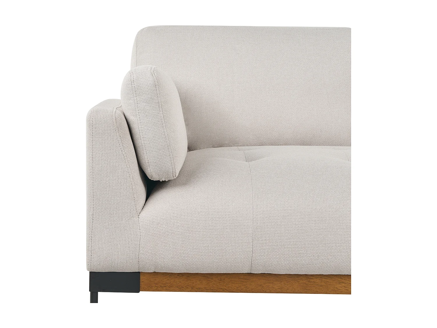 Canapé 2 places SKAVEN Tissu Beige clair