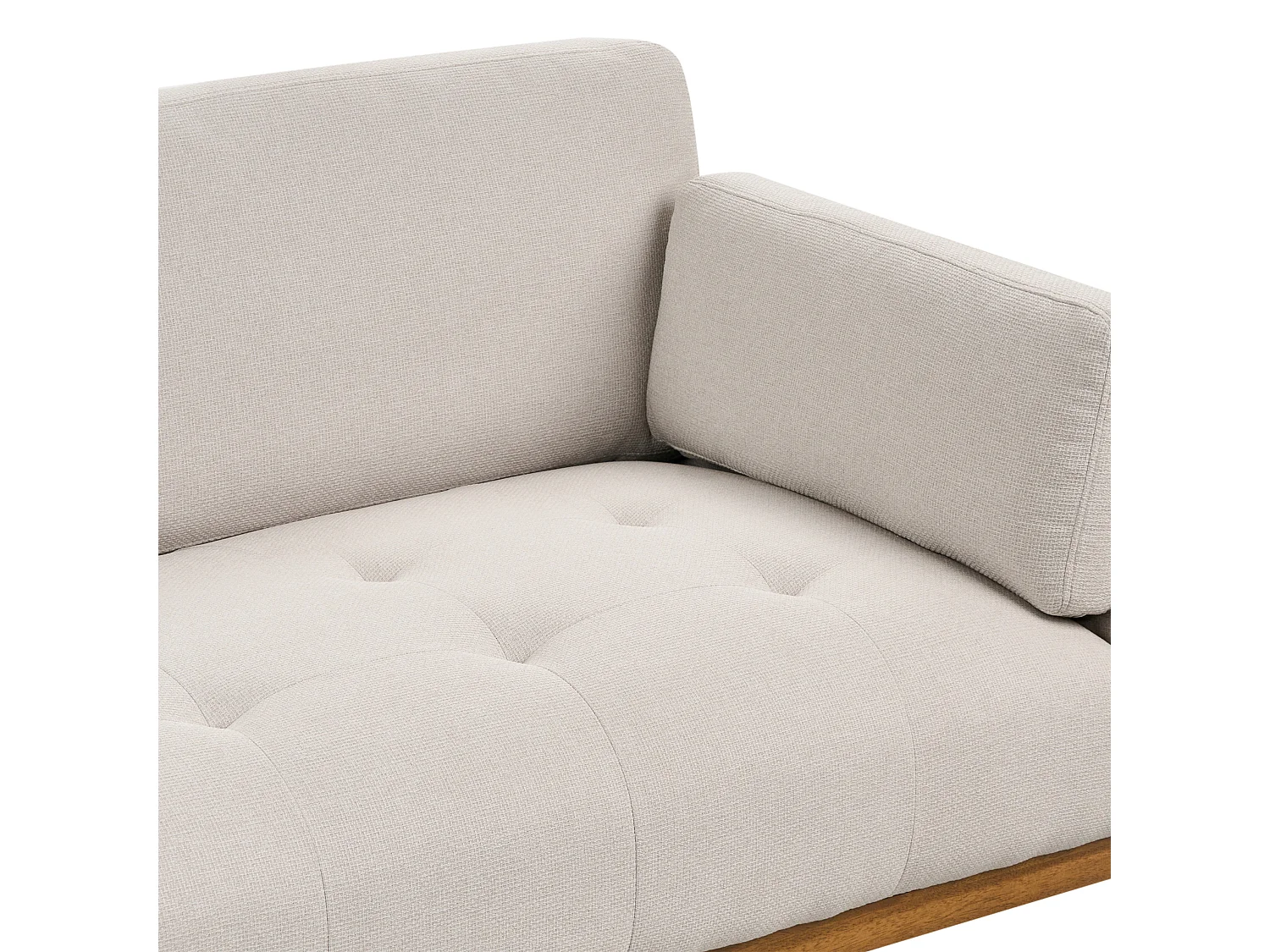 Divano SKAVEN Tessuto Beige chiaro 3 posti