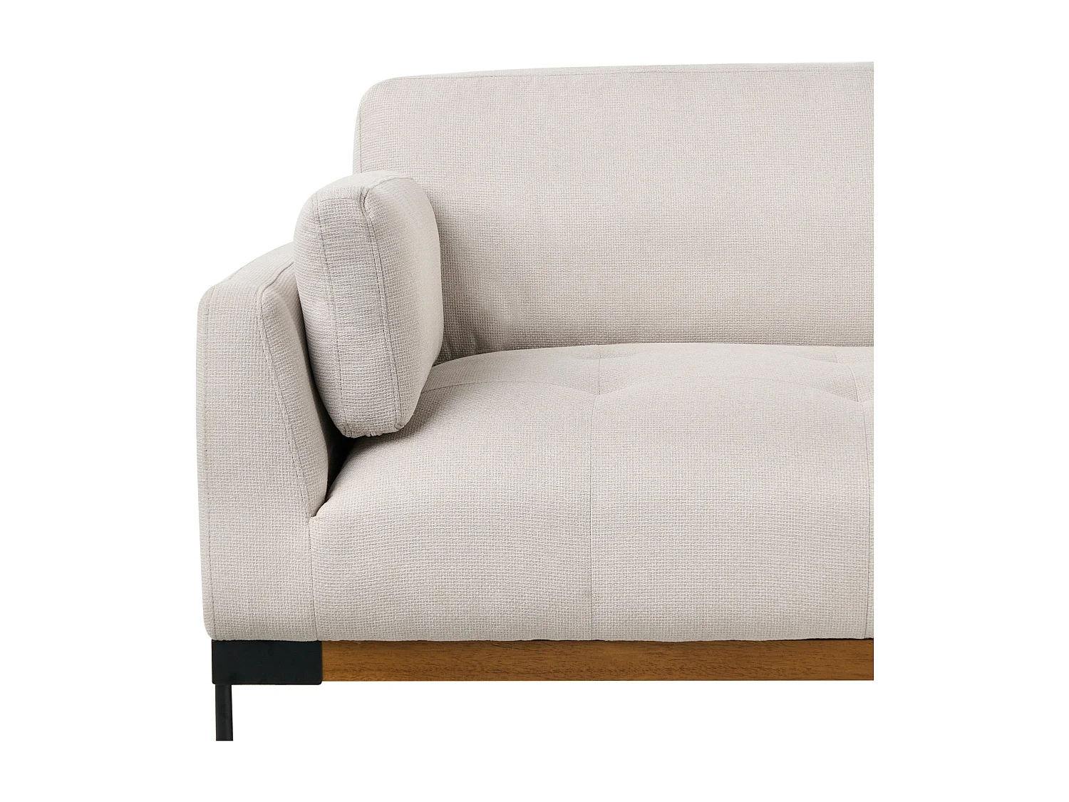 Divano SKAVEN Tessuto Beige chiaro 3 posti