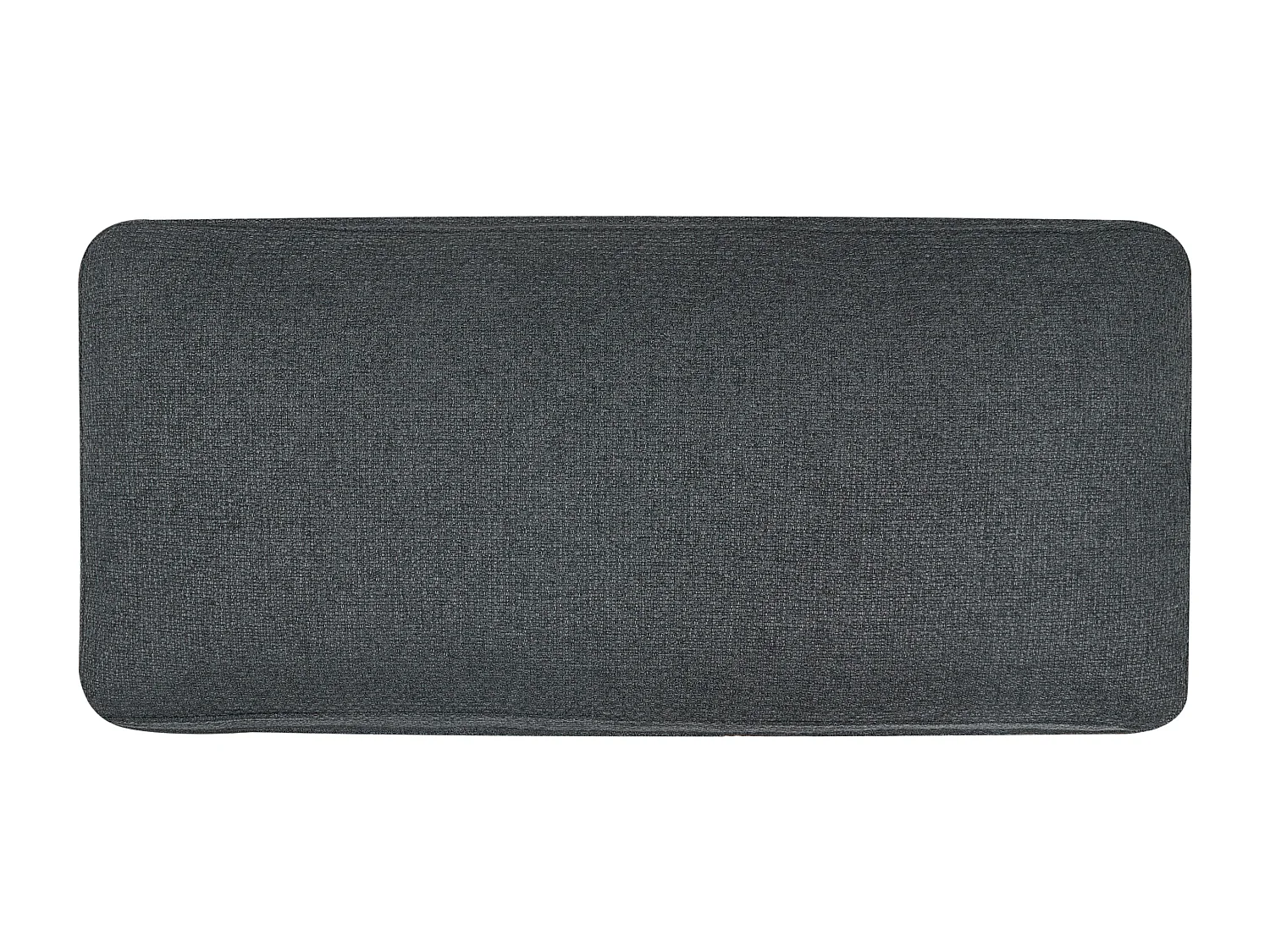 Sofá SKAVEN Tecido Preto 2 lugares