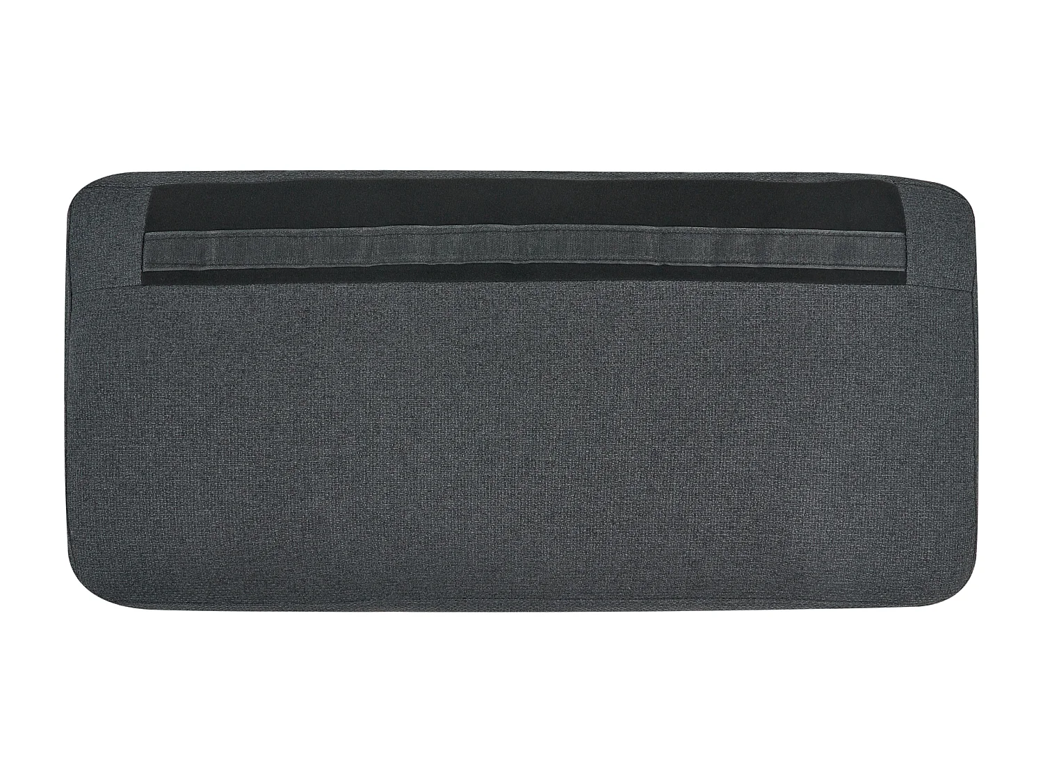 Sofá SKAVEN Tecido Preto 2 lugares