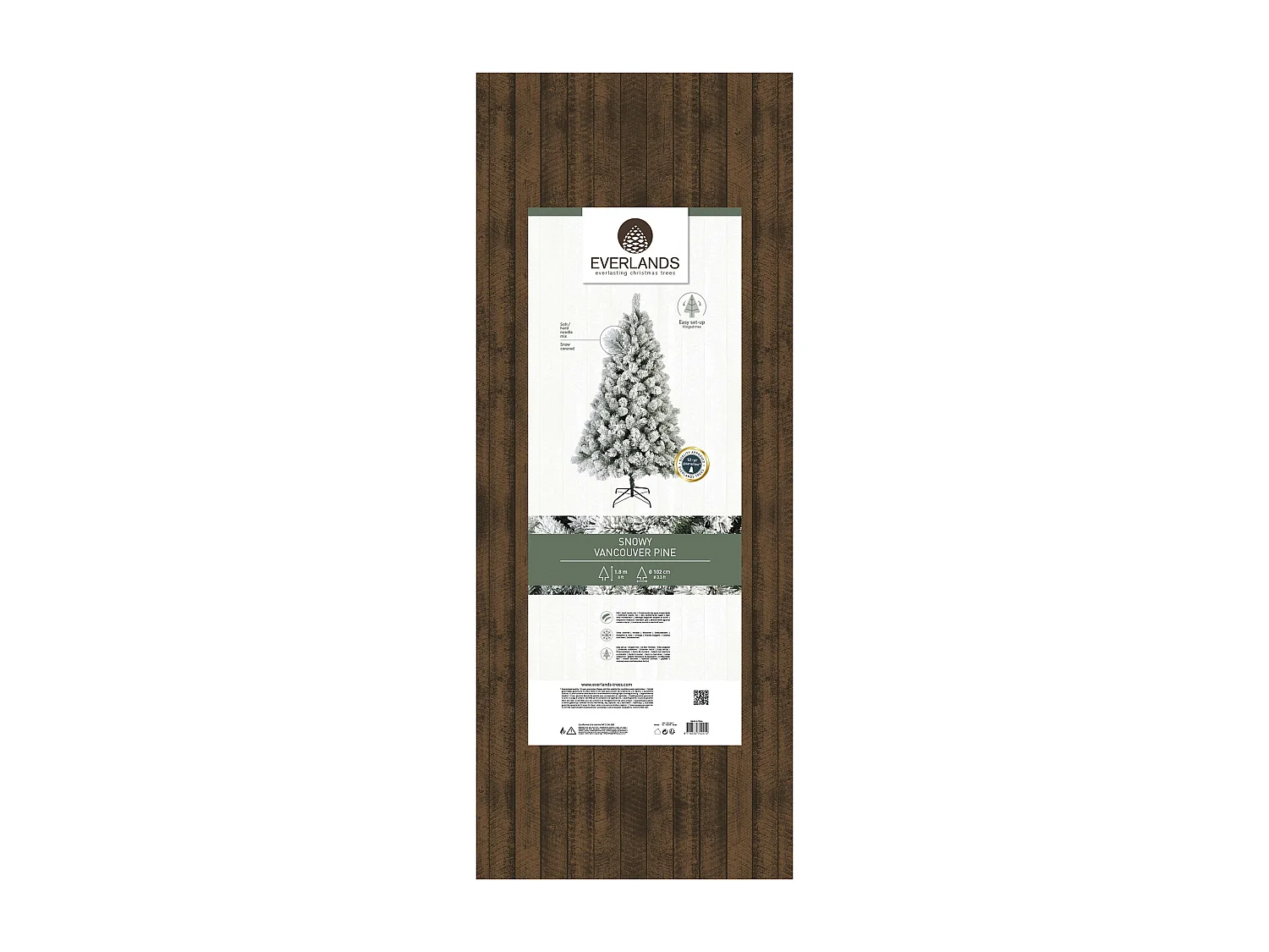 Sapin de Noël enneigé Vancouver H180 cm