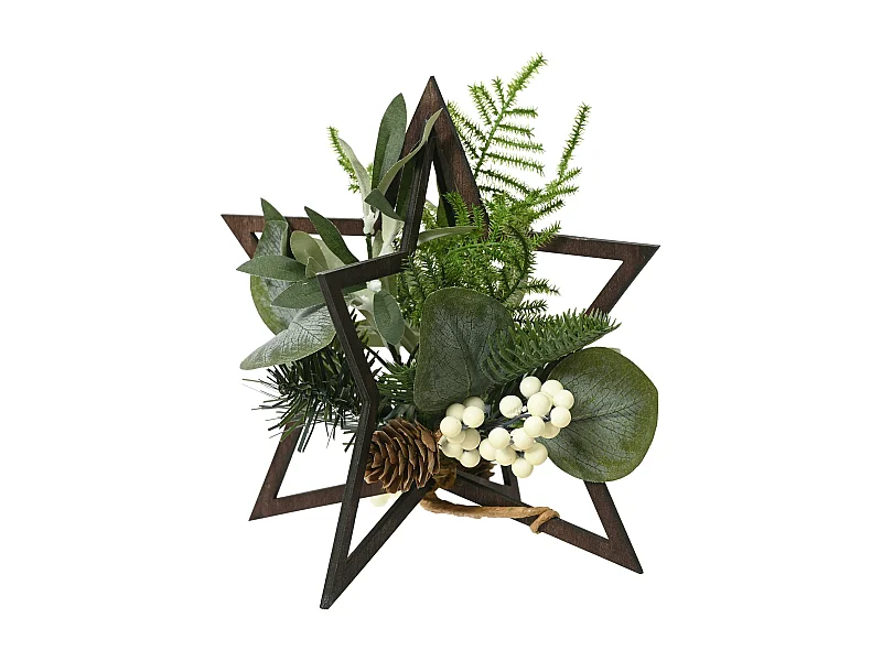 Composition de table étoile et plantes artificielles