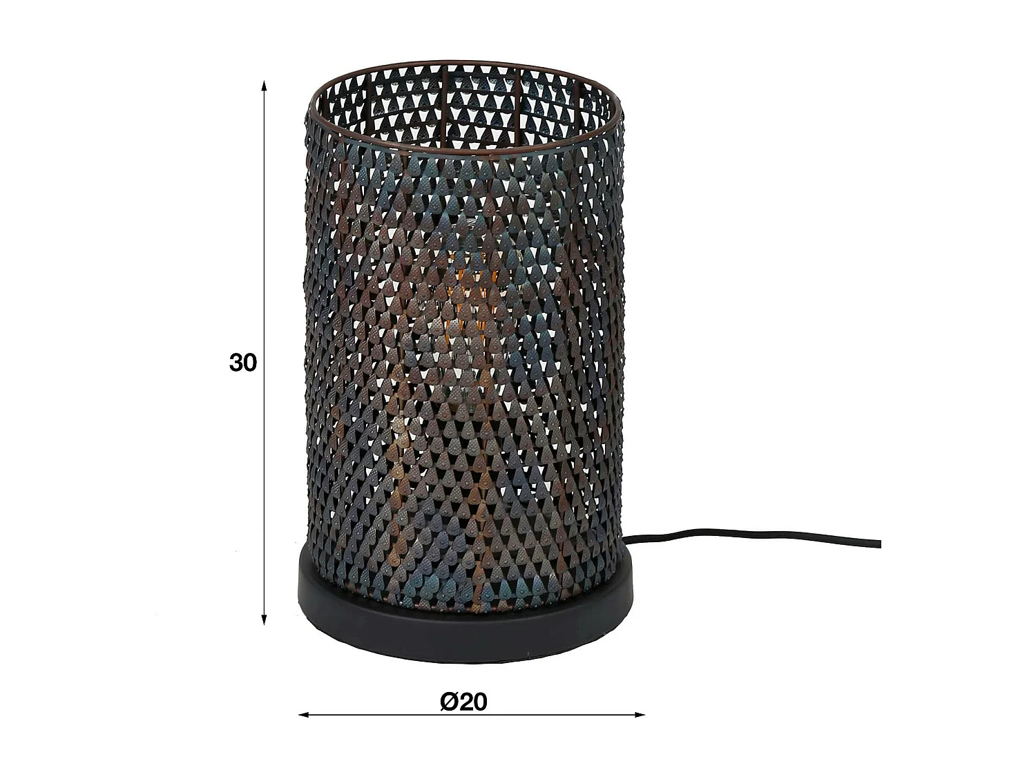 Lampe à poser contemporaine effet maille TRIBECA