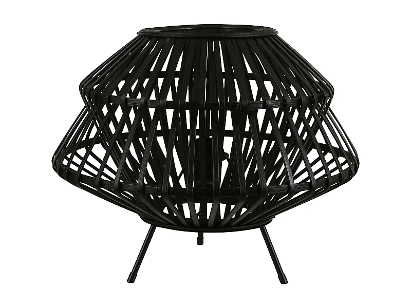 Lampe de table filaire métal noir D 41 cm