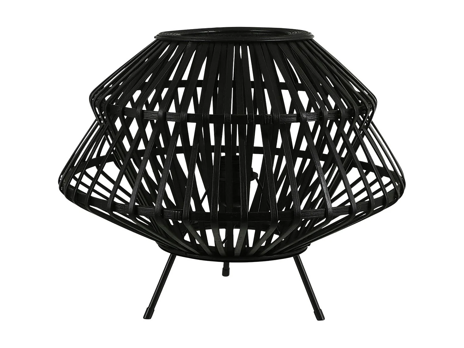 Lampe de table filaire métal noir D 41 cm