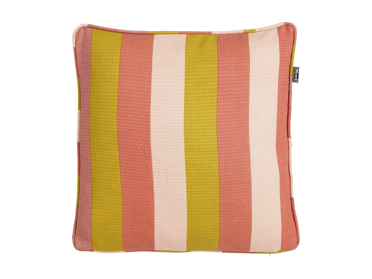 Coussin de canapé, bandes multicolores