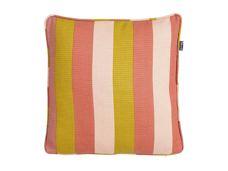 Coussin de canapé, bandes multicolores