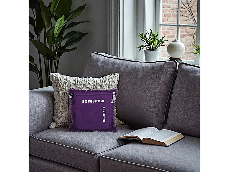 Coussin violet Adventure
