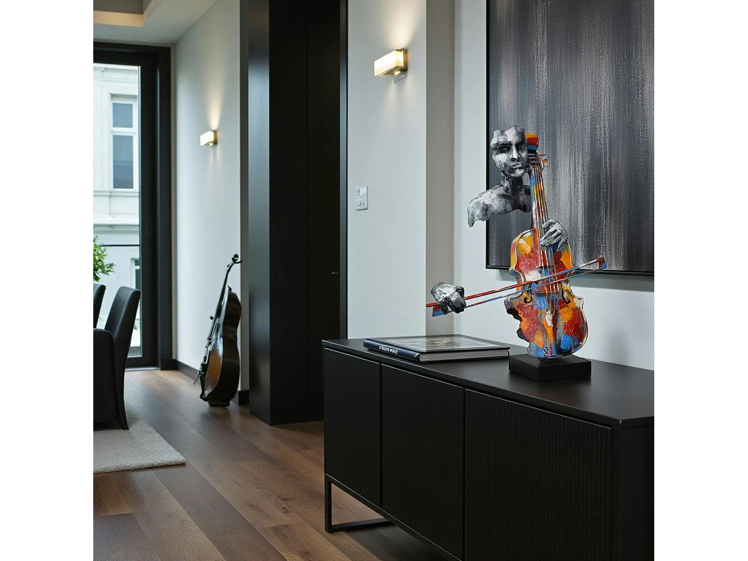 Objet déco à poser violoncelliste