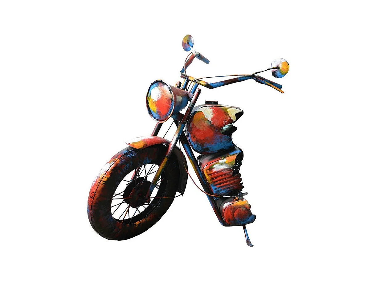 Objet déco à poser moto roue avant