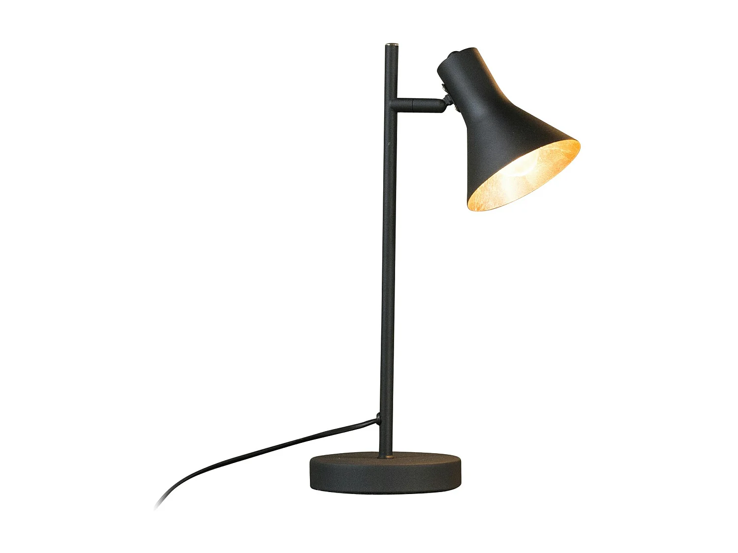 Lampe à poser contemporaine noir et or MELBOURNE