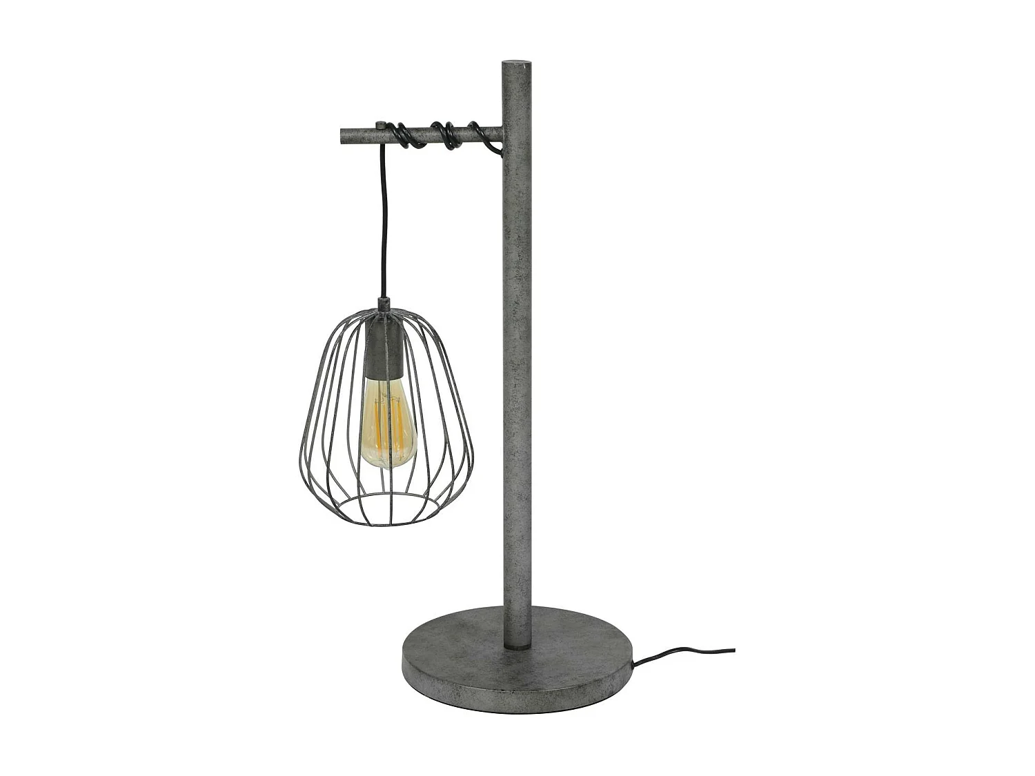 Lampe industrielle à poser métal vieilli H66 cm TRIBECA
