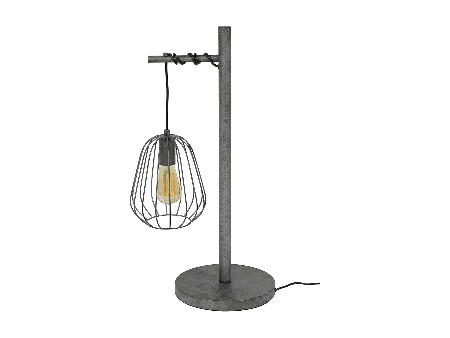 Lampe industrielle à poser métal vieilli H66 cm TRIBECA