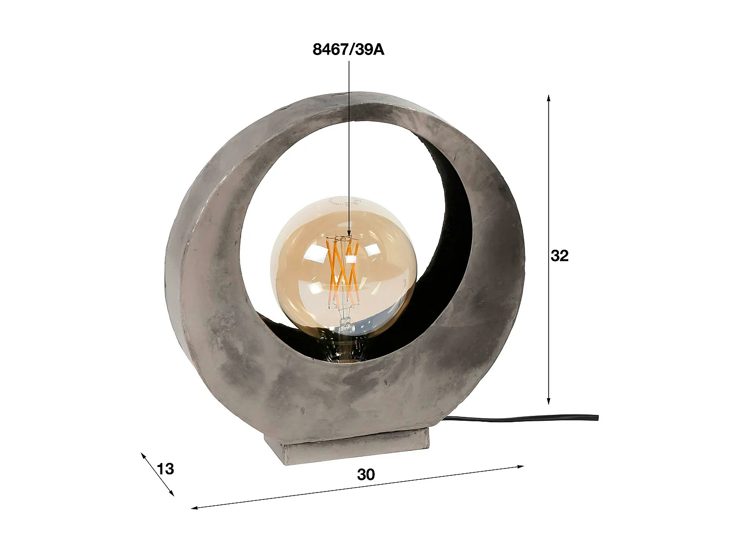 Lampe décorative lune TRIBECA