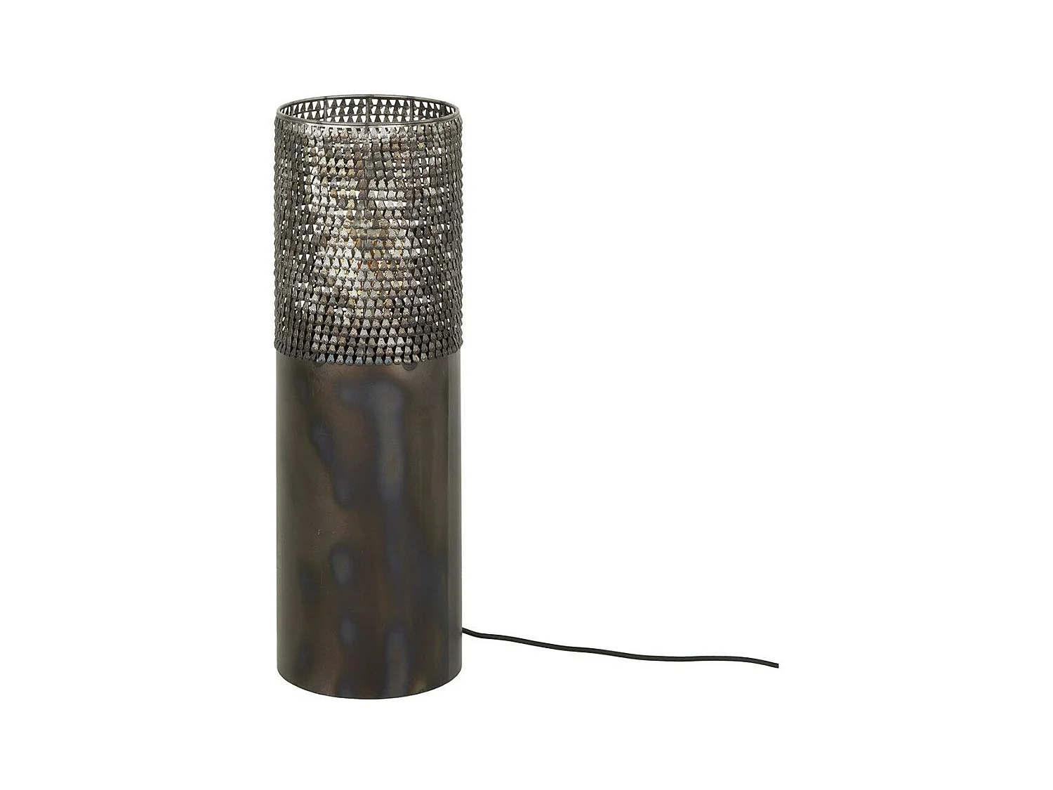 Lampadaire cylindrique ajouré 60 cm RALF