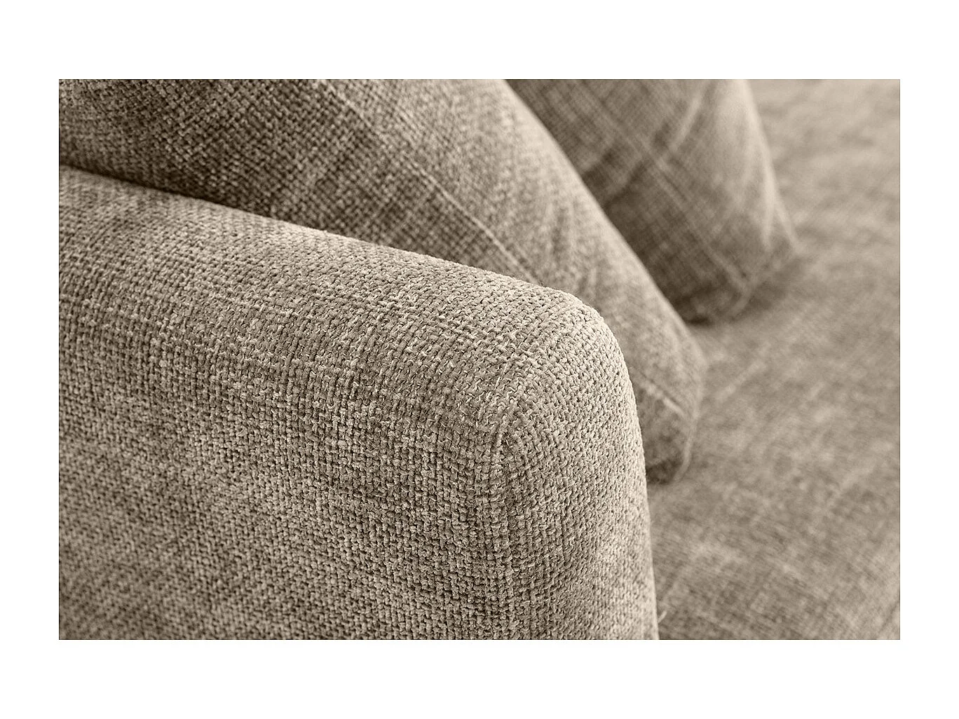 Sofá nórdico 3 plazas desenfundable beige y patas madera OSLO