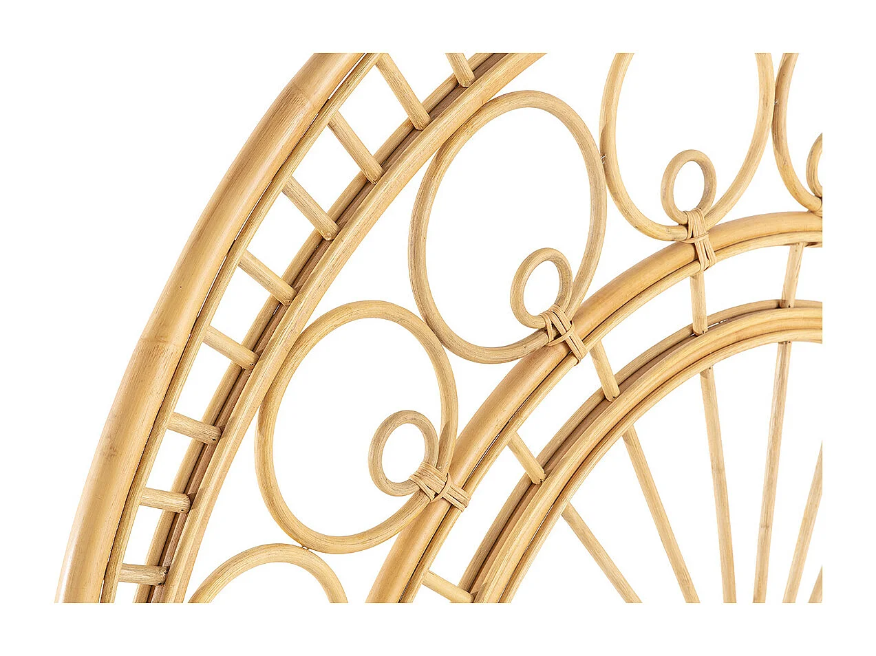 Testata letto in rattan a motivi L160 cm SORAYA