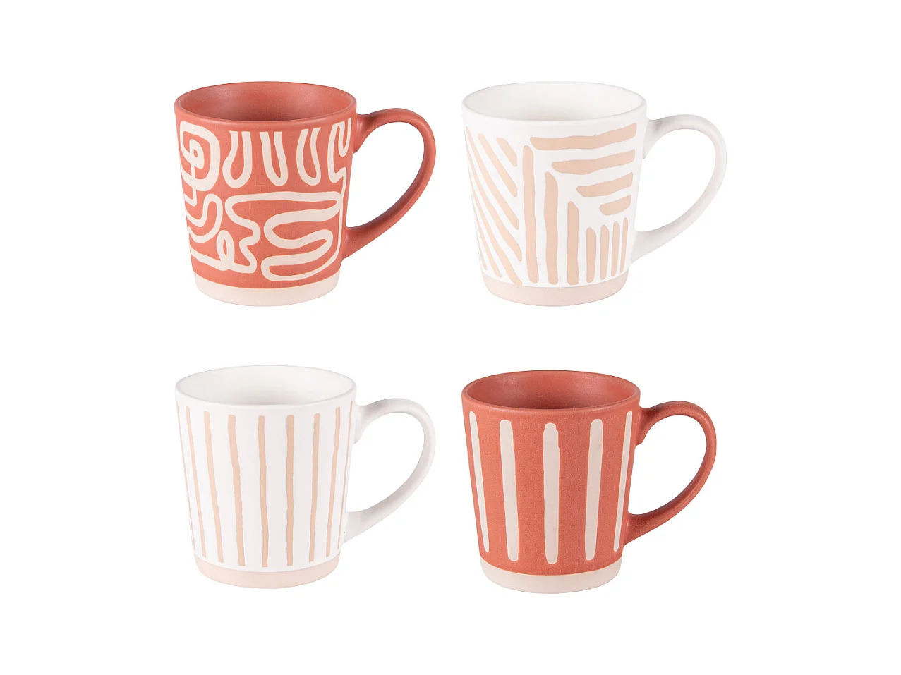 Coffret de 4 mugs Diwali 34 cl