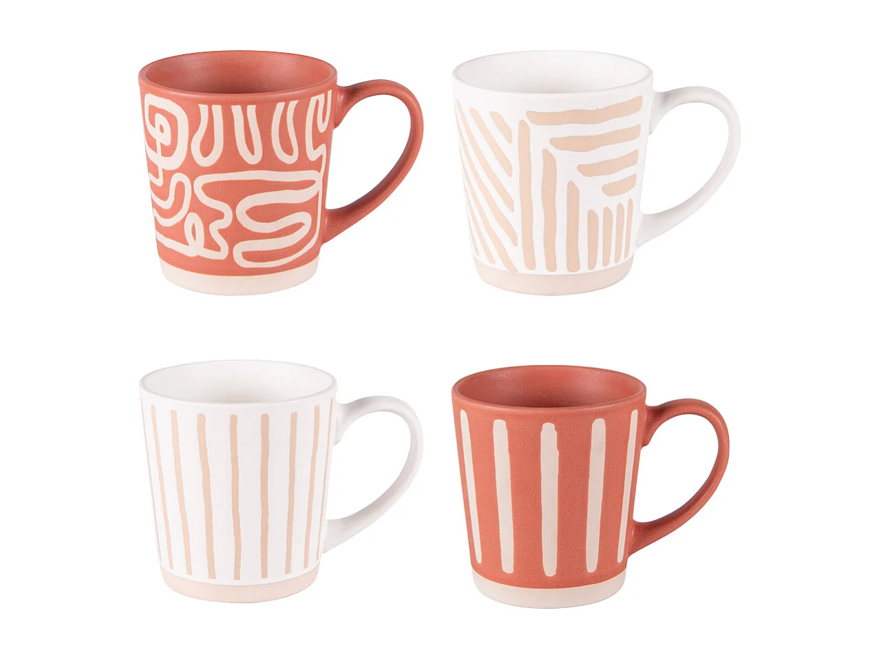 Coffret de 4 mugs Diwali 34 cl