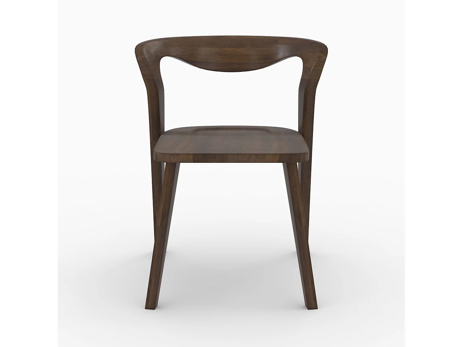 Sedia in legno di hevea scura - Vega