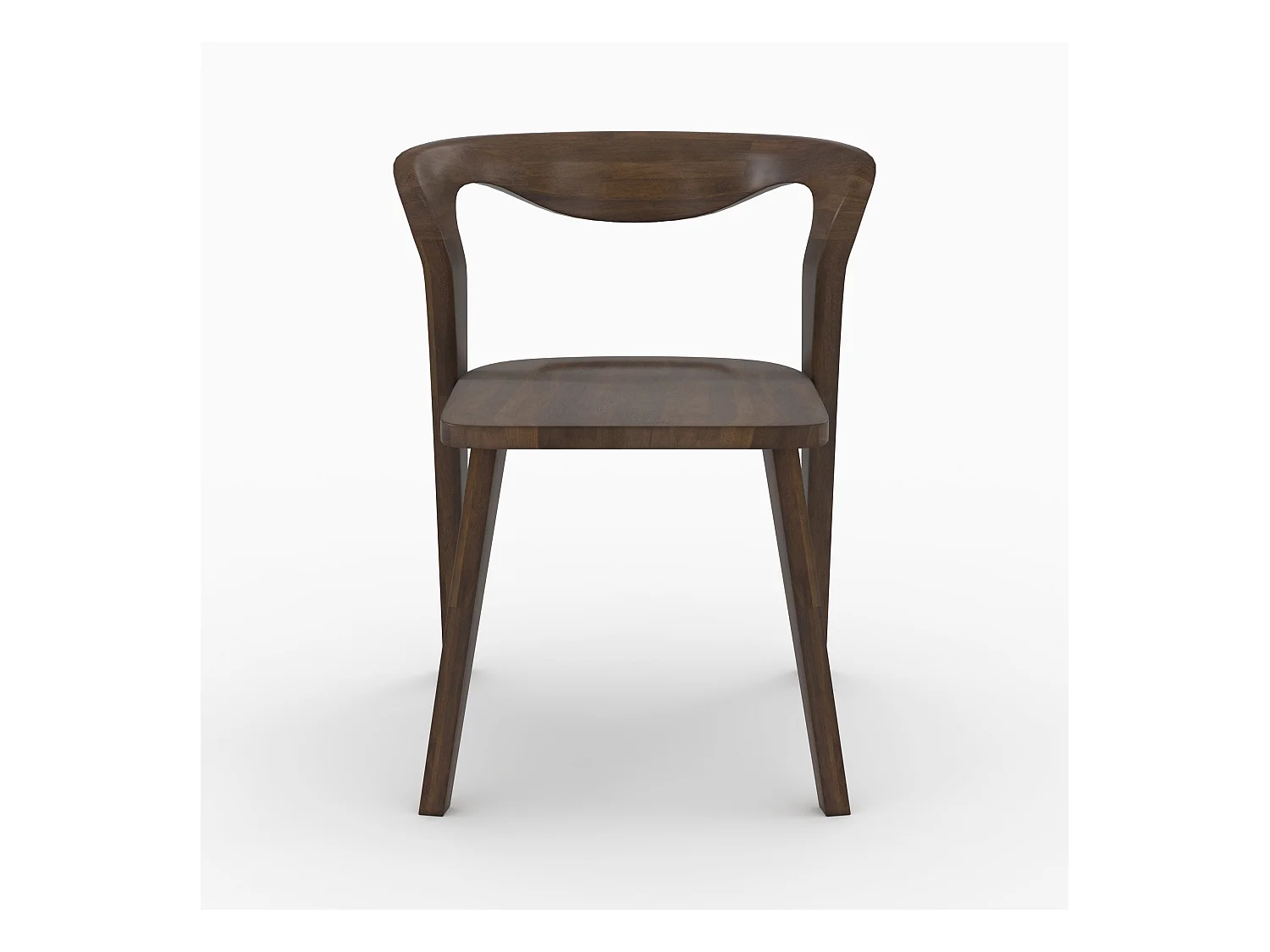 Sedia in legno di hevea scura - Vega