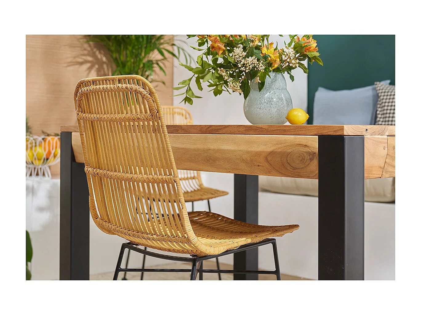 Stühle aus Rattan naturfarben 2-er Set MALACCA