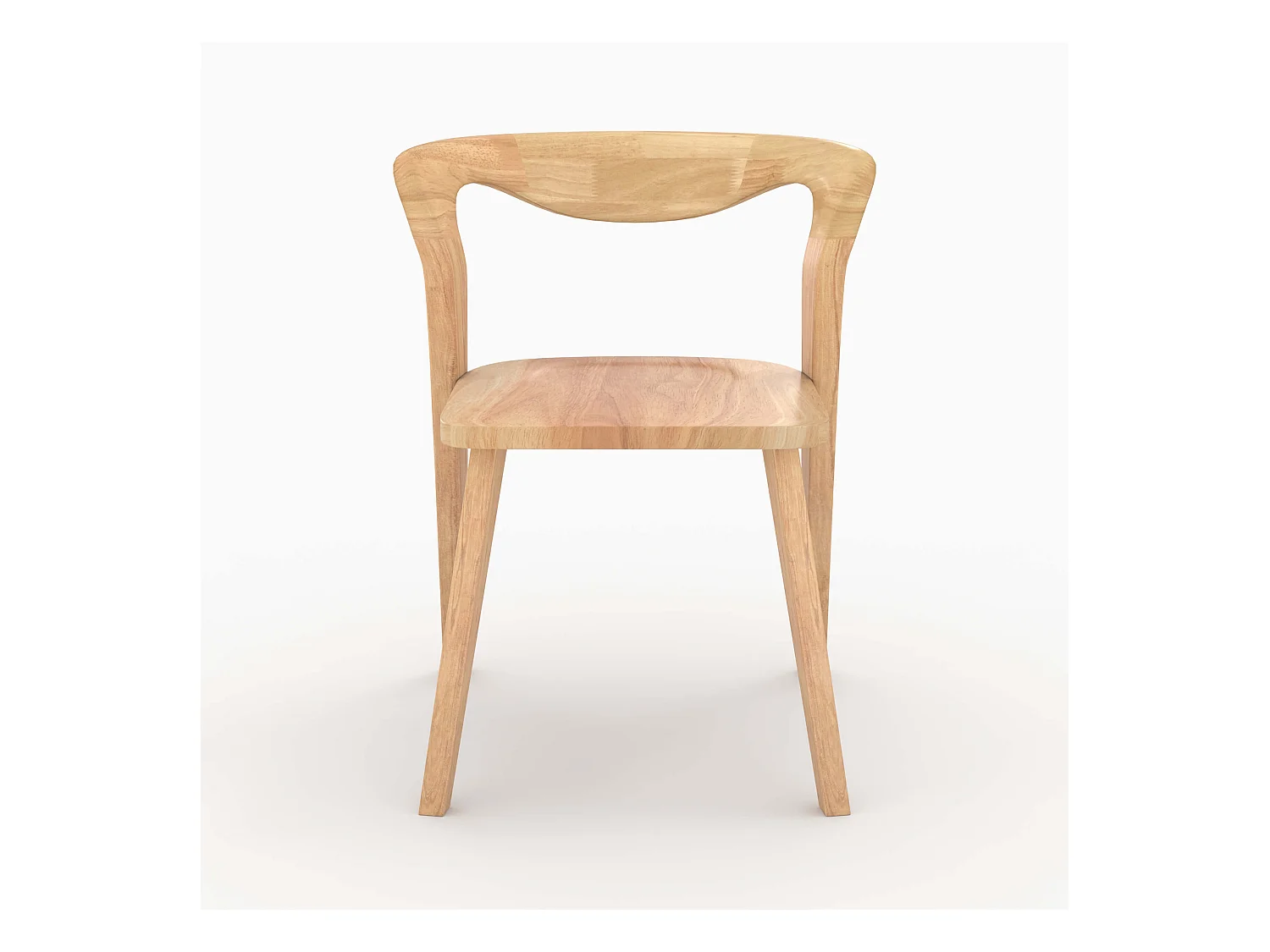 Sedia in legno di hevea chiara - Vega