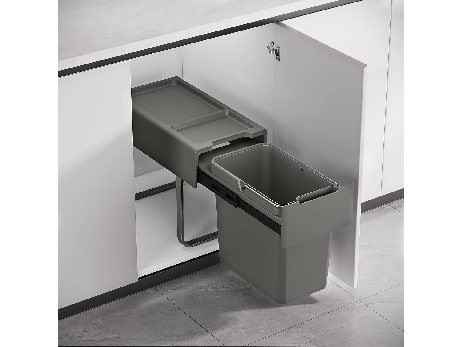 EINBAUMÜLLEIMER EM22 22L Grau